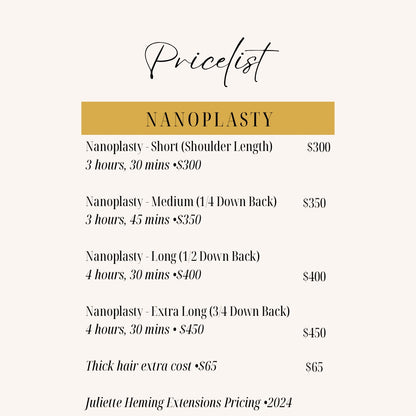 Nanoplasty Hair Treatment Short Hair